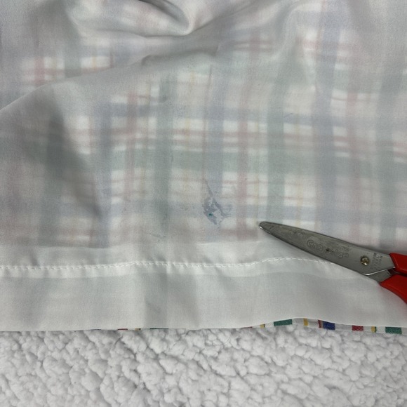 VTG Hingham Square Skirt Full Button‎ Pencil Plaid Lined Elastic Waist USA Made - Picture 10 of 10